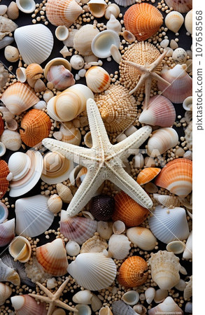 sea shells and starfishs on the beach by pacificstocker for stockstation com - stock photo contest sea shells and starfishs on the beach by pacificstocker for stockstation com - stock photo contest 107658568
