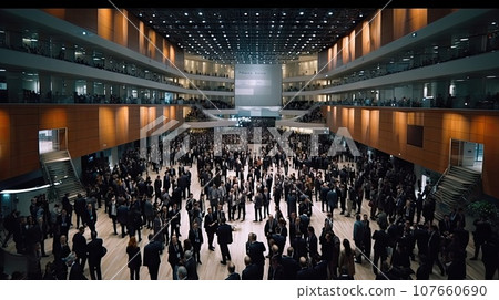 people walking through an atrium in the middle east building, which has been closed since since since since since since since since since since 107660690