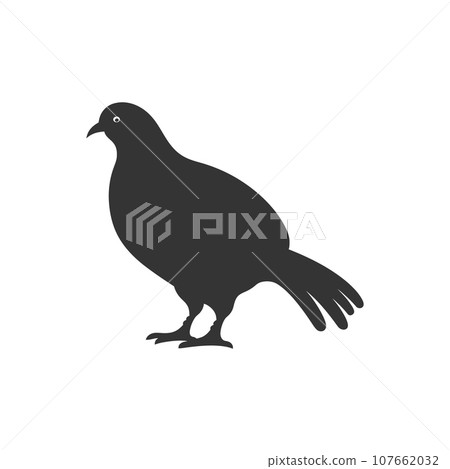 Capercaillie bird icon Capercaillie bird icon 107662032