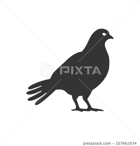 Capercaillie bird icon 107662034