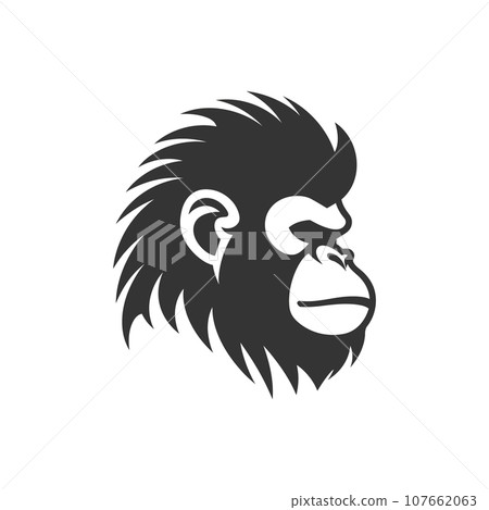 Sumatran orangutan icon 107662063