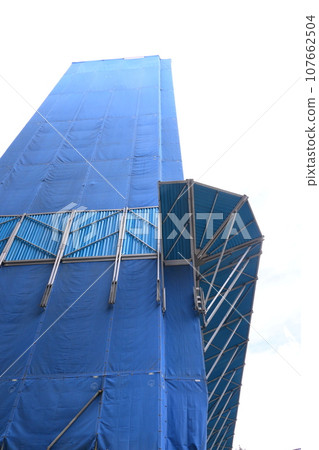 高樓用網片覆蓋 高樓施工現場 高樓用網片覆蓋 高樓施工現場 107662504