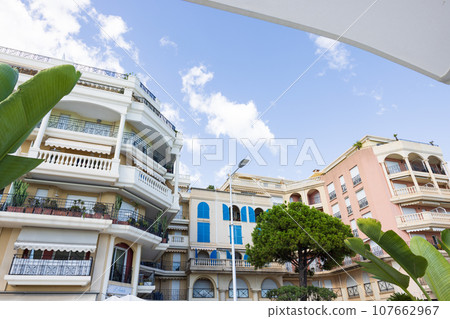 Buildings in Menton, France 107662967