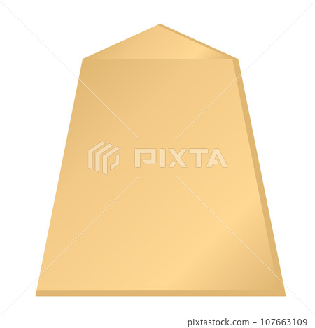 將棋棋子。一塊普通的。 107663109