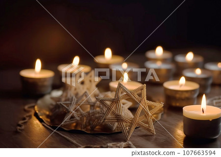 Hanukkah is a Jewish holiday, family religious traditional symbol of Judaism. Hanukkah is a Jewish holiday, family religious traditional symbol of Judaism. 107663594