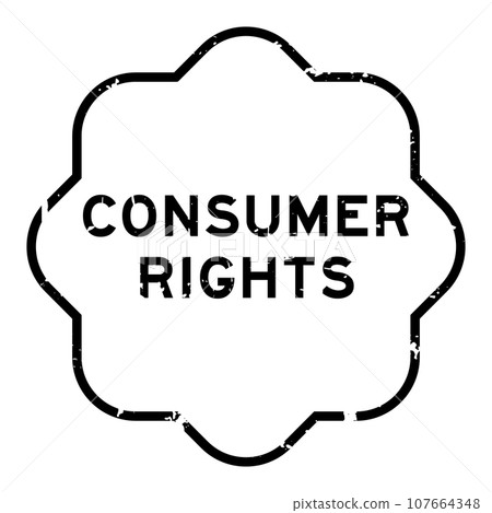 Grunge black consumer rights word rubber seal stamp on white background Grunge black consumer rights word rubber seal stamp on white background 107664348