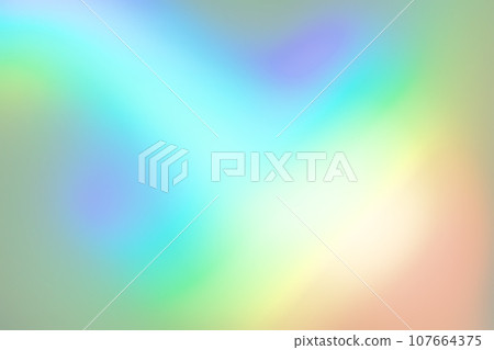 Green color rainbow color background material 107664375