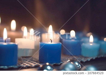 Hanukkah is a Jewish holiday, family religious traditional symbol of Judaism. 107664520