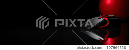 Holiday sale Black Friday. Business marketing advertising symbol. Black, red tag concept. 107664838