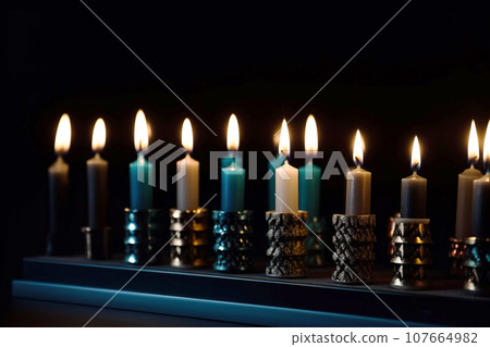 Hanukkah is a Jewish holiday, family religious traditional symbol of Judaism. Hanukkah is a Jewish holiday, family religious traditional symbol of Judaism. 107664982