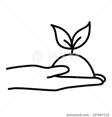 Icon with zero emission symbol concept. greenhouse gas carbon credit design. protect ecological green vector outline. carbon net zero neutral natural. carbon footprint art pictogram 107667120
