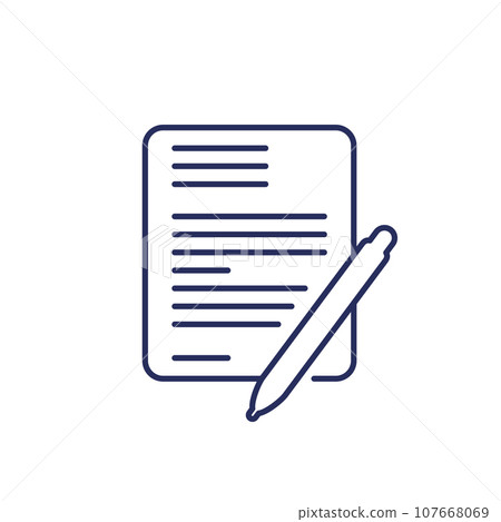 Will line icon on white 107668069