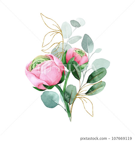 watercolor, flower, blossom 107669119