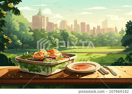 Lunch in nature 107669182