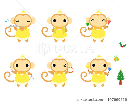 聖誕音樂會猴子圖示集 107669236