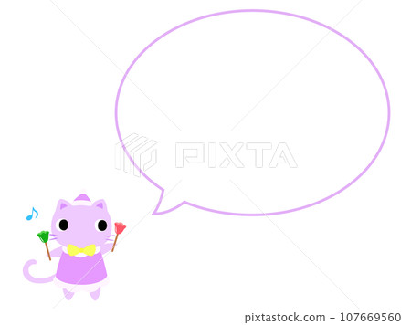 聖誕音樂會貓與演講泡泡 107669560
