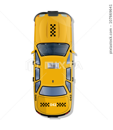 Vector illustration top view of realistic transport 107669641