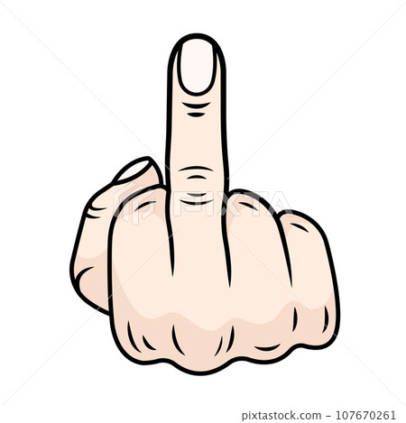 Vector illustration of hand Gesture 107670261