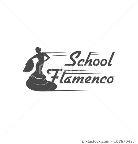 Flamenco School Logotype. 107670453