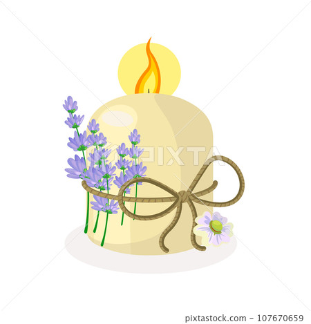 Illustration of Aromatic Candle Illustration of Aromatic Candle 107670659