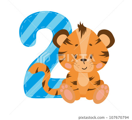 Number with an Animal 107670794