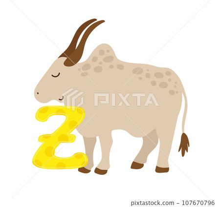 English Letter with Animal 107670796