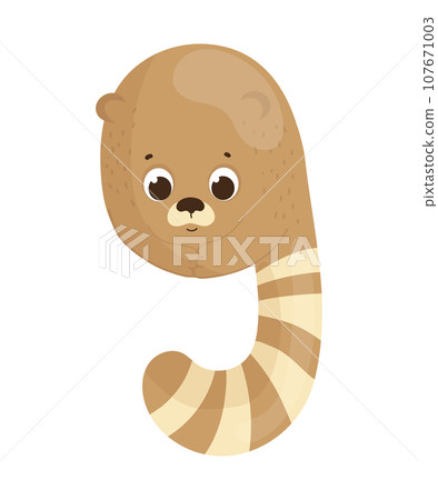 English Letter in the Form of the Animal 107671003