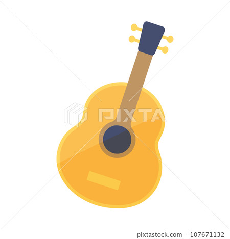 simple guitar illustration simple guitar illustration 107671132