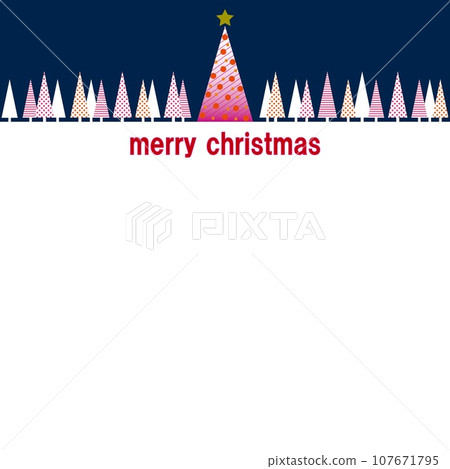 Merry Christmas Christmas tree white space Merry Christmas Christmas tree white space 107671795