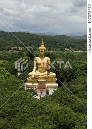 Luang Pho To, Wat Pha Thang, is a Buddha image enshrined outdoors in the Prathanphon posture. It is installed prominently and can be observed from a distance. Luang Pho To, Wat Pha Thang, is a Buddha image enshrined outdoors in the Prathanphon posture. It is installed prominently and can be observed from a distance. 107672710