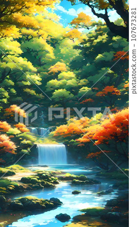 Waterfall nature landscape scenery Waterfall nature landscape scenery 107673281