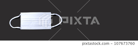 Surgical mask with influenza and coronavirus concept Surgical mask with influenza and coronavirus concept 107673760