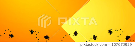 Halloween black spiders Halloween black spiders 107673939