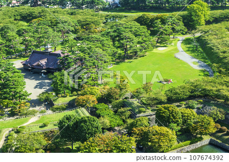 Hakodate City, Hakodate Goryokaku Tower, Hakodate Goryokaku from the observation floor 107674392
