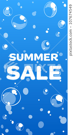 Background illustration_bubbles in the water Background illustration_bubbles in the water 107674549