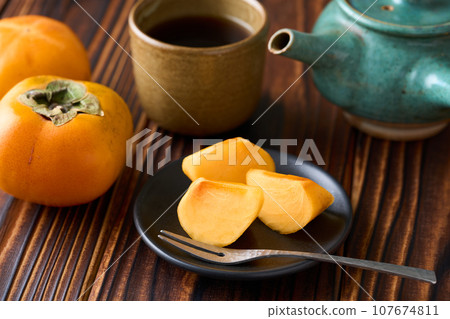 來自奈良縣的無核柿子(Tone Wase) 來自奈良縣的無核柿子(Tone Wase) 107674811