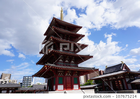 四天王寺的五層寶塔 四天王寺的五層寶塔 107675214