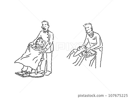 beauty salon set 107675225