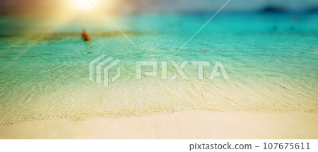 Caribbean paradise beach Caribbean paradise beach 107675611