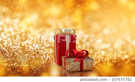 The Gift box for Holiday or celebrity and marketing concept 3d rendering The Gift box for Holiday or celebrity and marketing concept 3d rendering 107675782