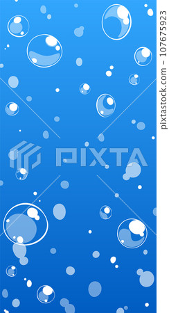 Background illustration_bubbles in the water 107675923