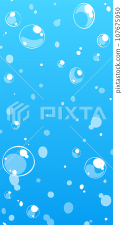Background illustration_bubbles in the water 107675950