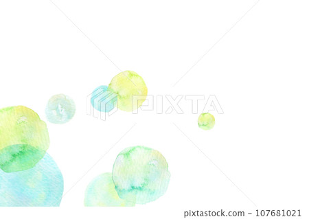 Green watercolor dot pattern background material Green watercolor dot pattern background material 107681021