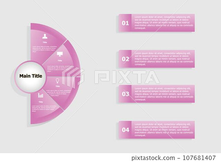 Modern infographic template design Modern infographic template design 107681407