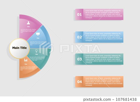 Modern infographic template design Modern infographic template design 107681438