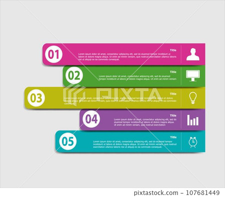 Modern infographic template design 107681449