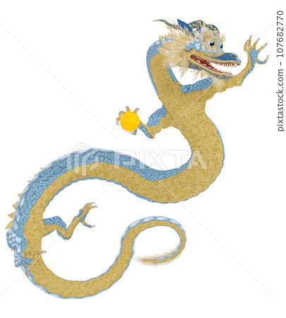 Realistic dragon illustration Realistic dragon illustration 107682770