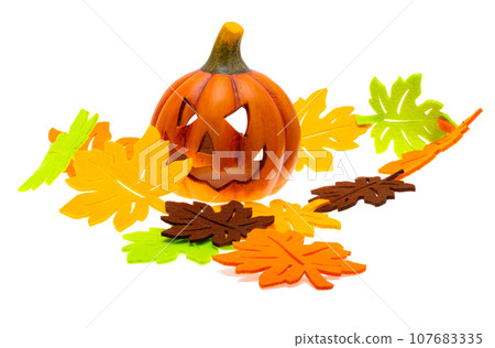 halloween pumpkin isolated halloween pumpkin isolated 107683335