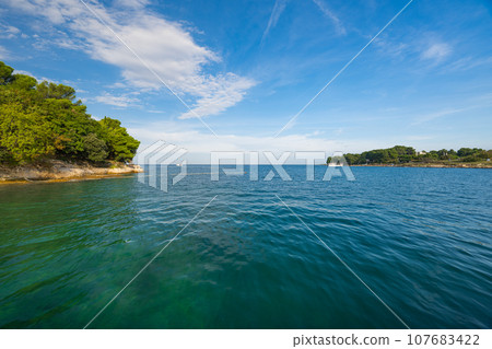 seascape in Croatia on a sunny day seascape in Croatia on a sunny day 107683422