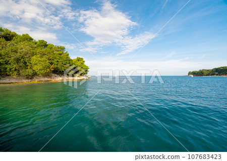 seascape in Croatia on a sunny day seascape in Croatia on a sunny day 107683423
